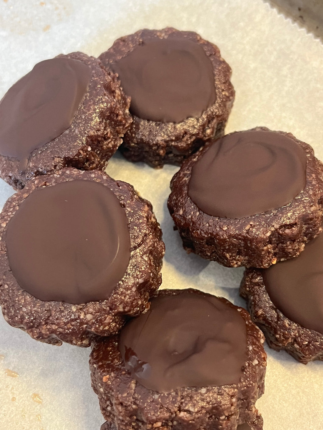 18 Hazelnut Brownie Bites (Gluten Free, Dairy Free, Vegan)