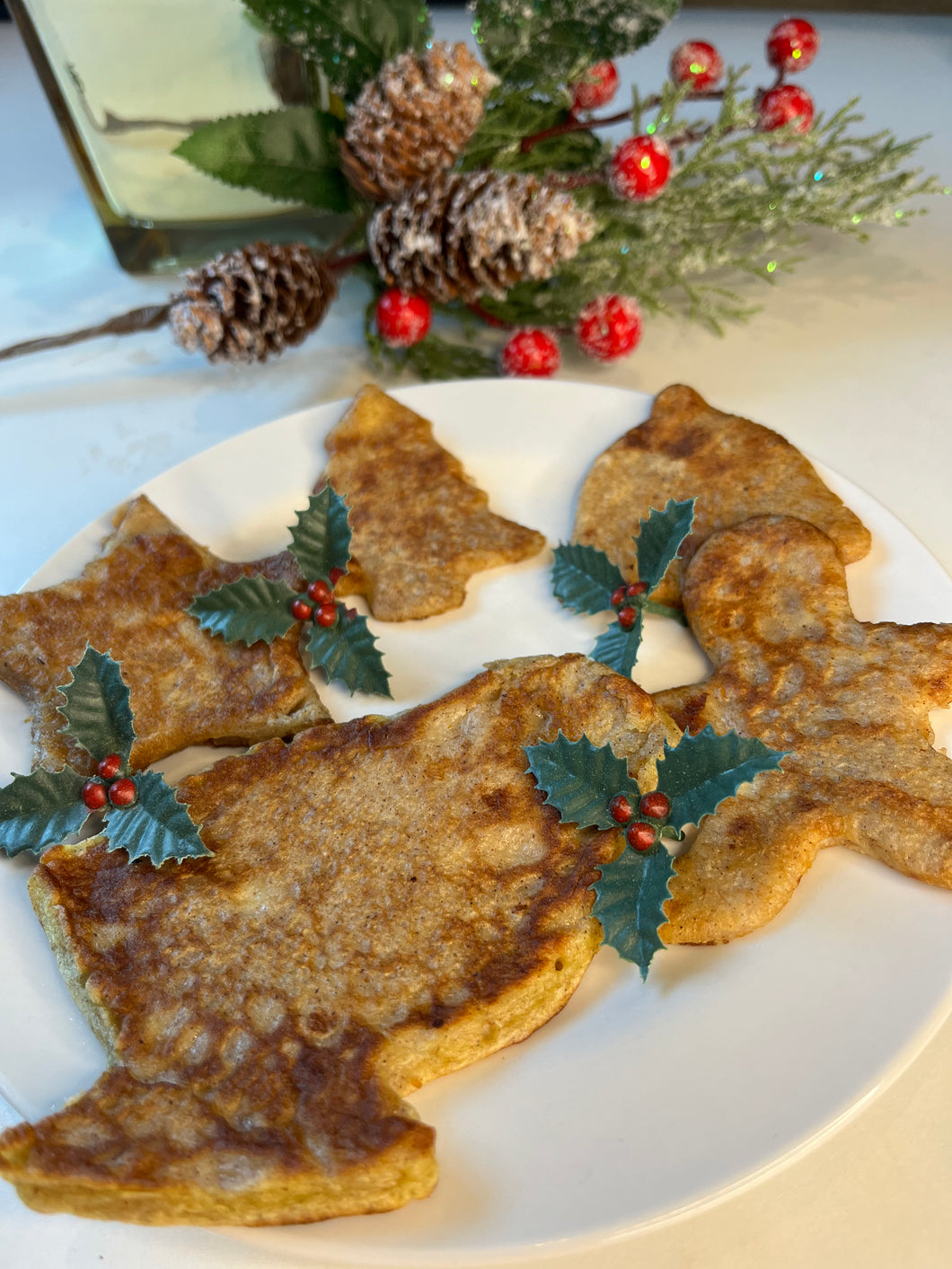 Christmas Banana Pancakes