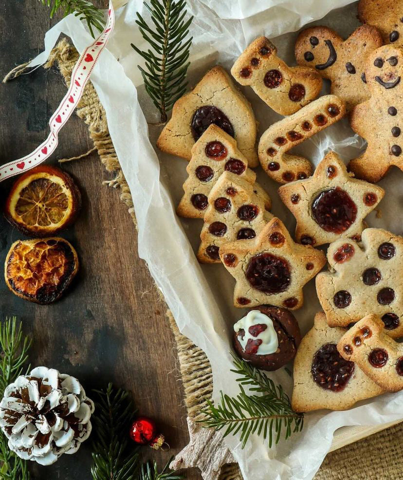 Christmasy Jam Drops (Gluten Free, Dairy Free, Vegan)